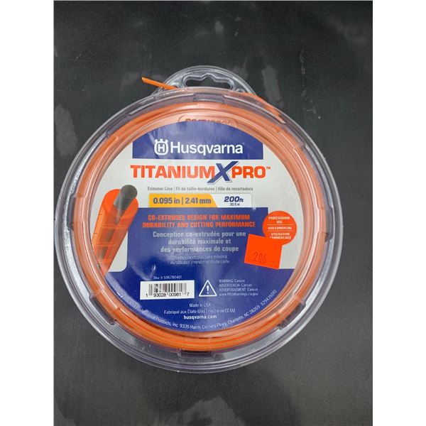 Husqvarna Titanium X Pro 200ft Trimmer Line 2.41mm