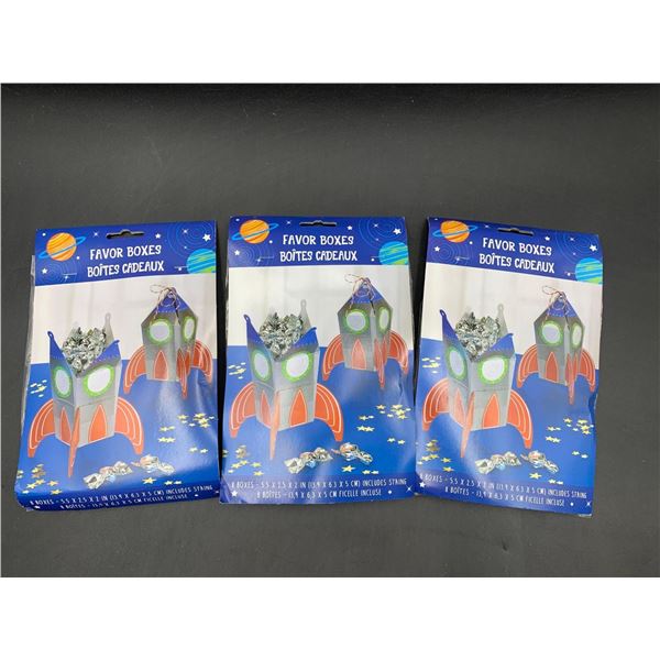 Favor Boxes (3 x 8) Rockets