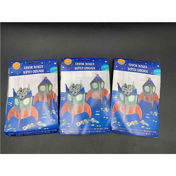 Favor Boxes (3 x 8) Rockets