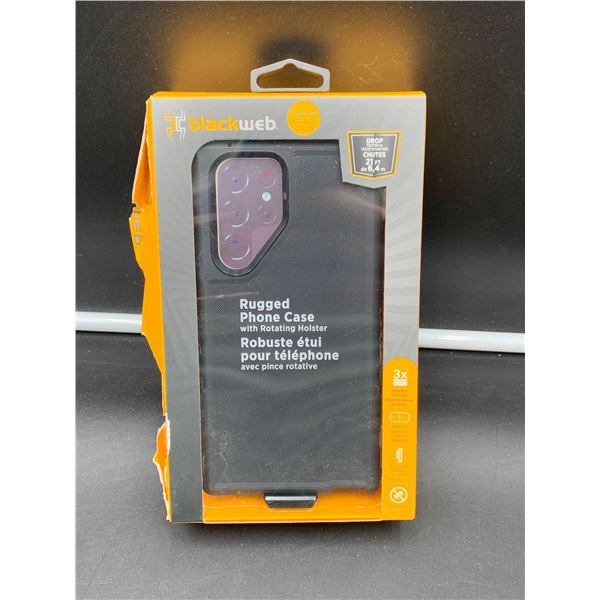 Blackweb Rugged Phone Case for Samsung Galaxy S22 Ultra 5G