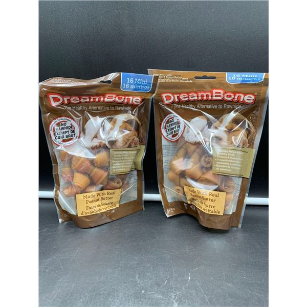 DreamBone Dog Treats with Peanut Butter (2 x 256g)