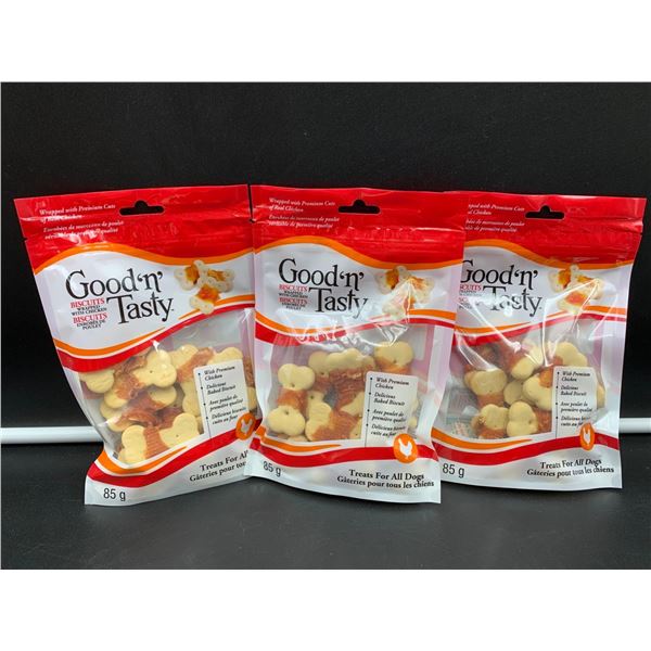 Good n' Tasty Dog Treats-Biscuits wrapped with Chicken (3 x 85g)