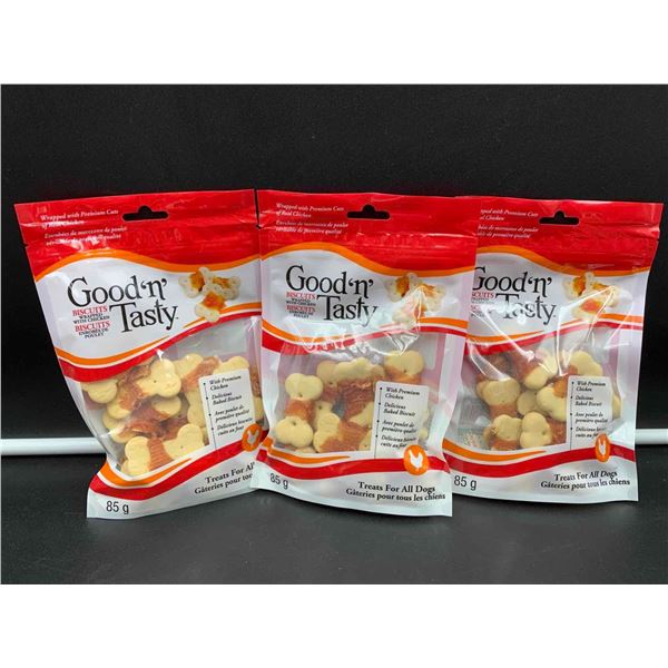 Good n' Tasty Dog Treats-Biscuits wrapped with Chicken (3 x 85g)