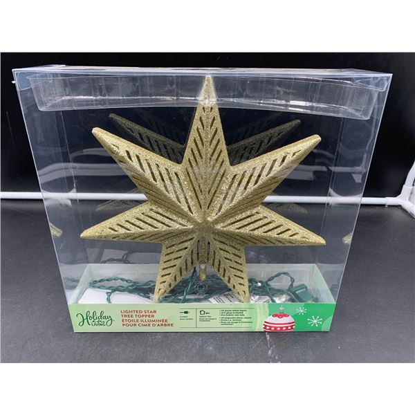 Holiday Lighted Star Tree Topper