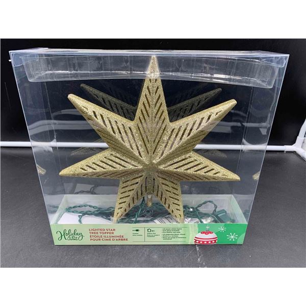 Holiday Lighted Star Tree Topper