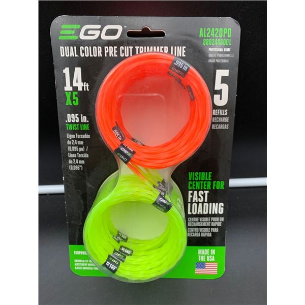 Go Dual Color Pre Cut Trimmer Line (14ft x 5)