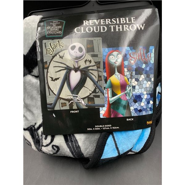 Reversible Cloud Throw- The Nightmare Before Christmas (50in x 60in)