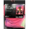 Image 2 : Sherpa Lined Fleece Throw (50in x 60in) Juice Wrld