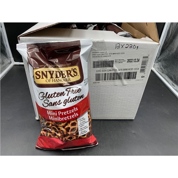 Snyders Gluten Free Mini Pretzels (12 x 220g)