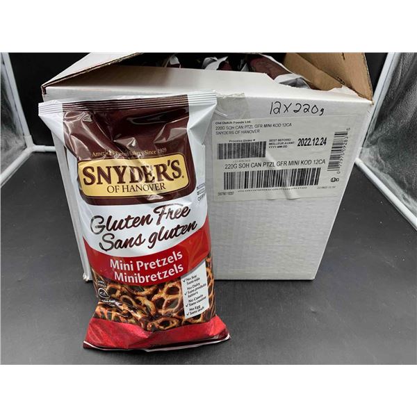 Snyders Gluten Free Mini Pretzels (12 x 220g)