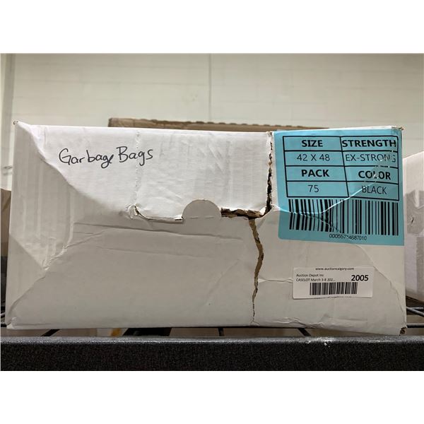Case lot garbage bags 42 x 48