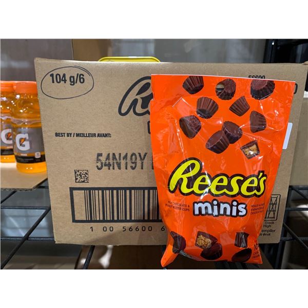 Official Mini Reece CASE LOT - Reese's minis 6 x 104g
