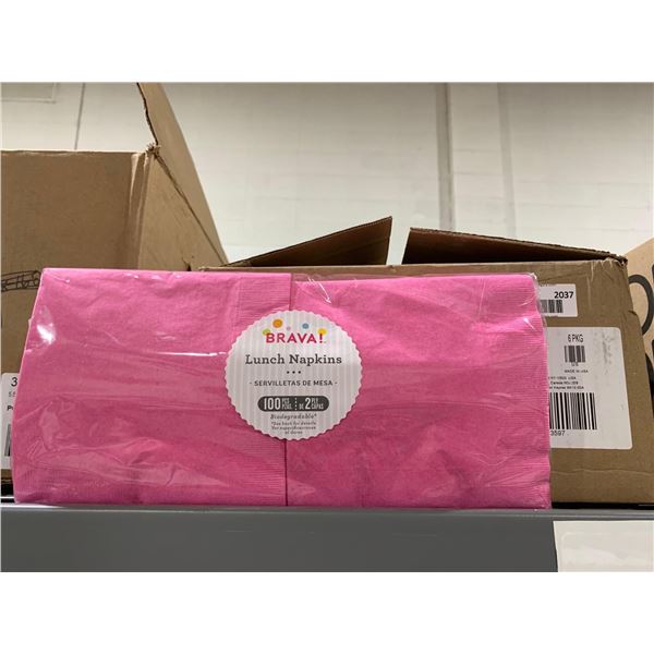 CASE LOT - lunch napkins 6 pack