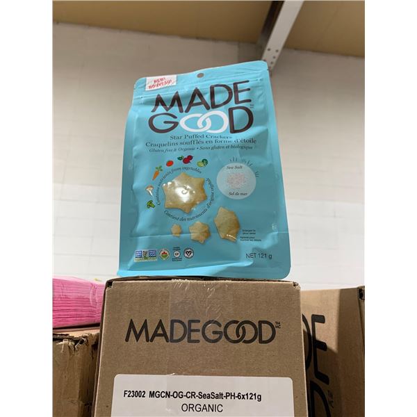 CASE LOT - made good star puff crackers 6 x 121g