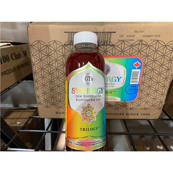 CASE LOT - synergy raw kombucha 12 x 16.2oz
