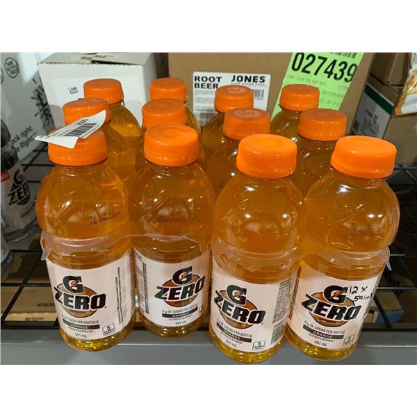 CASE LOT - g zero orange flavour 12 x 591ml