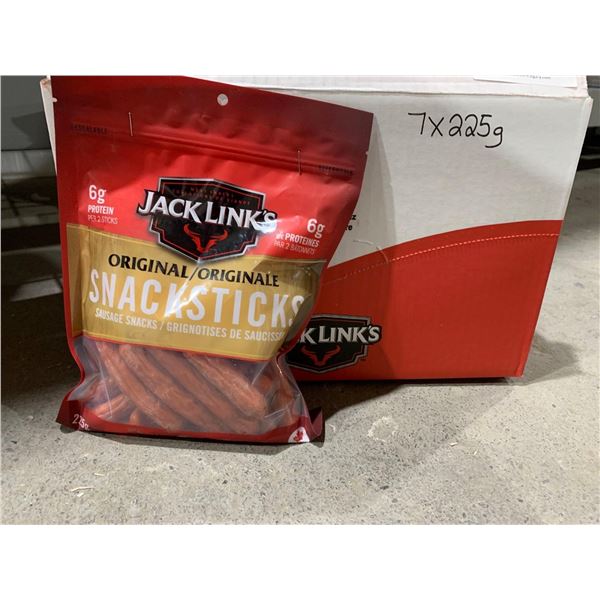 CASE LOT - jack links snack sticks 7 x 225g