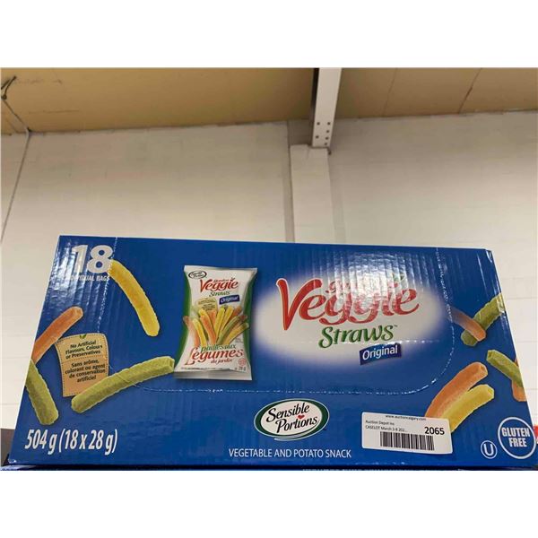 CASE LOT - CASE LOT - Sensible Portions Veggie Straws 18 x 28g