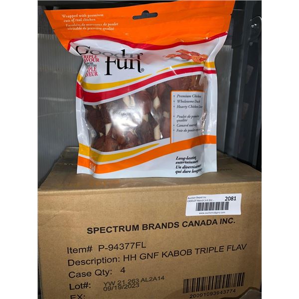 CASE LOT - Good N Fun Triple Flavour Chicken Dog Treats 4 x 340g