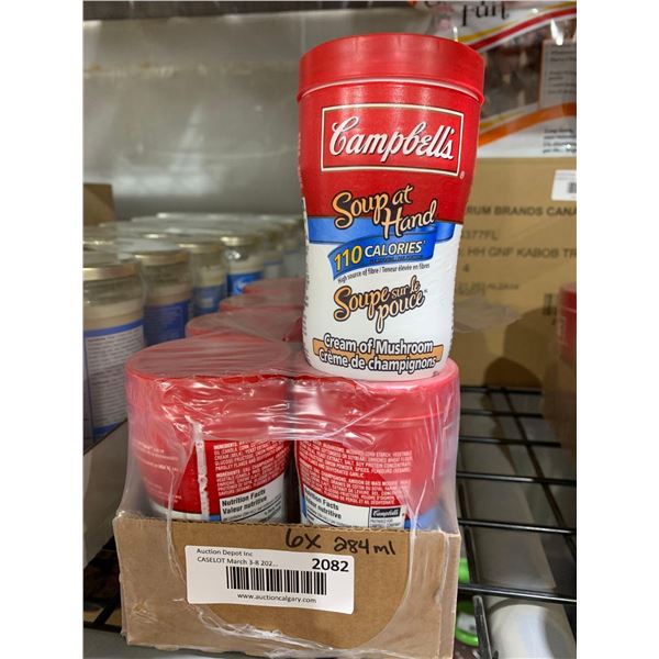 CASE LOT - Campbells Cream of Mushroom Soup to go 8 x 284ml