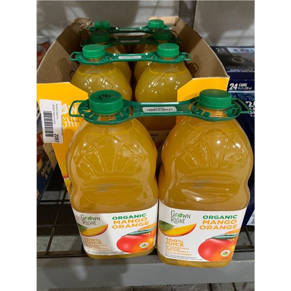 CASE LOT - Grown Right Organic Mango Orange Juice 8 x 1.89L