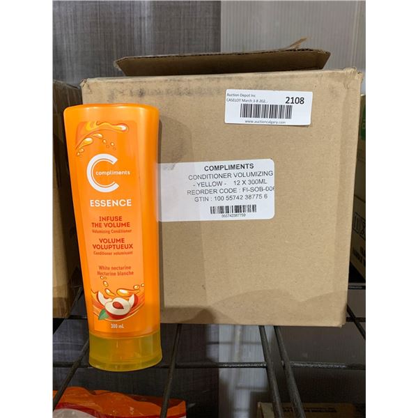 CASE LOT - Compliments Essence Nectarine Volumizing conditioner 12 x 300ml