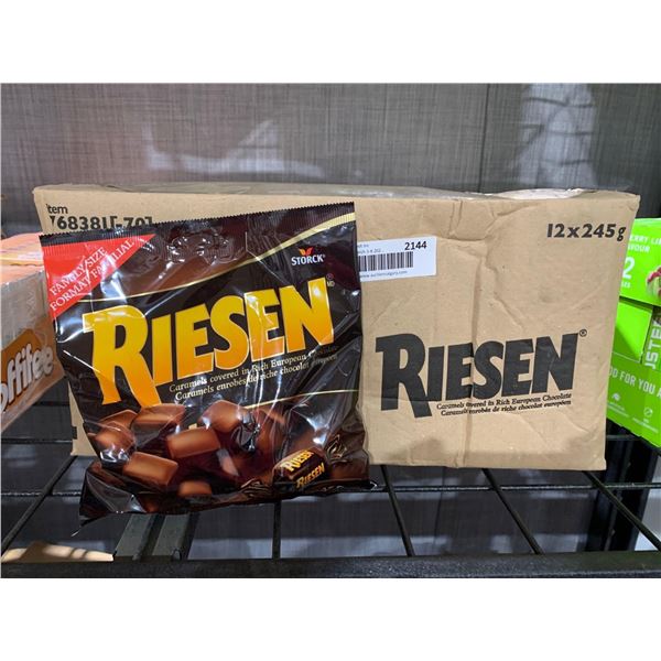 CASE LOT - Riesen Chocolate Coated Caramels 12 x 245g