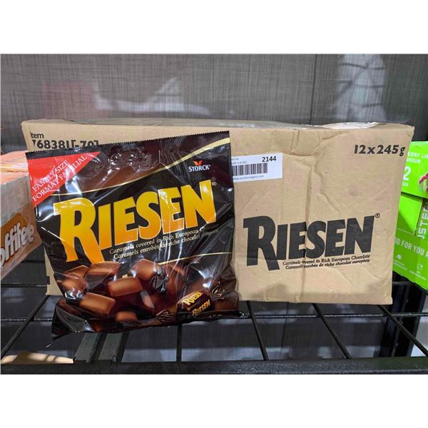 CASE LOT - Riesen Chocolate Coated Caramels 12 x 245g