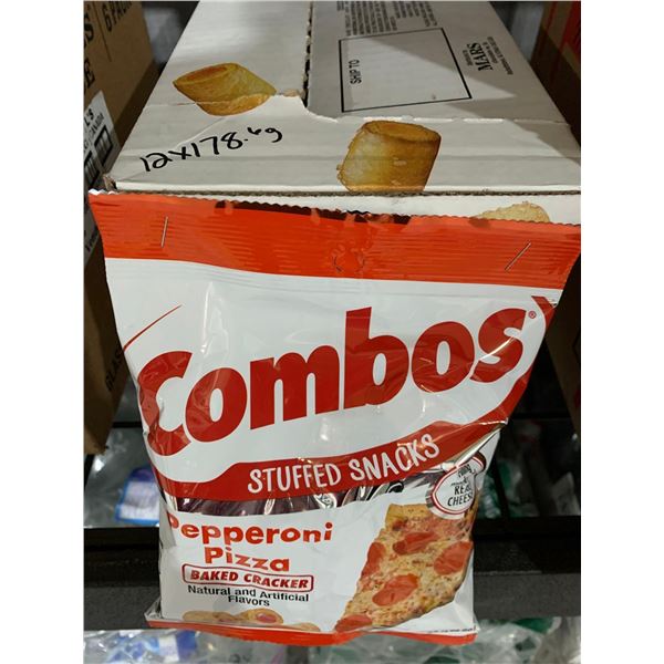 CASE LOT - Combos Pepperoni Pizza Stuffed Snacks 12 x 178g