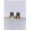 Image 1 : Diamond Stud Earrings .72 Carat 14K Gold - Certificate Value $4900.00