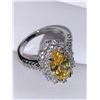 Image 4 : Ladies Yellow Marquis Cut 2.2 Carat Sapphire Solitaire Ring size 7