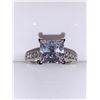 Image 3 : Ladies .925 Silver Princess Cut 1.1 Carat Solitaire Ring