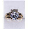 Image 2 : Ladies 1.0 Carat Solitaire Bezel Set 14K GP Engagement Ring
