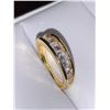 Image 3 : Ladies Bezel Style Multi Stone 14K GP Wedding Band size 7