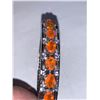 Image 2 : Natural Orange Opal 10.20 Carat Oval Cut Bangle Braclelet - Certificate Value $1500