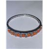 Image 4 : Natural Orange Opal 10.20 Carat Oval Cut Bangle Braclelet - Certificate Value $1500