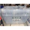 Image 1 : GreenMade InstaView Lot of 3 Clear Totes with Locking Lids