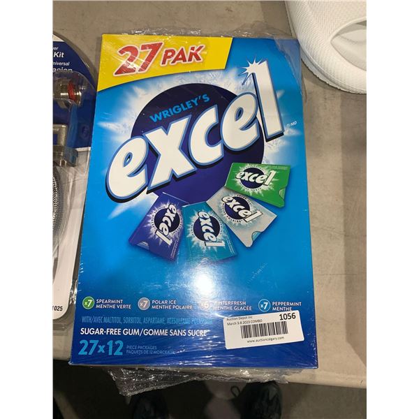 Wrigley's Excel 27 x 12 packs Gum