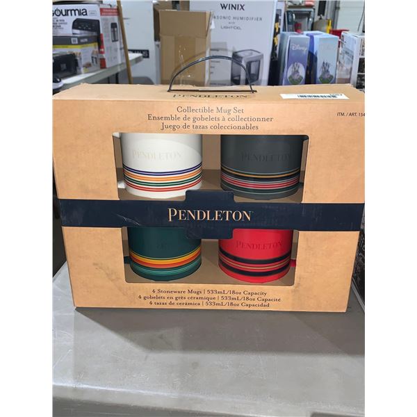 Pendelton Collectible Mug Set 4 Stoneware Mugs
