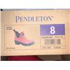 Image 3 : Pendleton | Women's Lined Rubber Chelsea Boots  RED Size 8