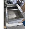 Image 3 : Stainless Steel Double Basin Square  Sink with Racks 31"x20.5"x9"
