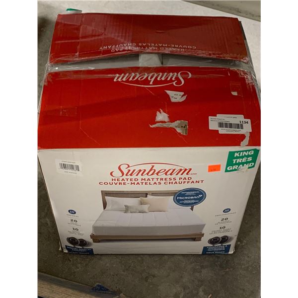 Sunbeam Heated Mattress pad King Size