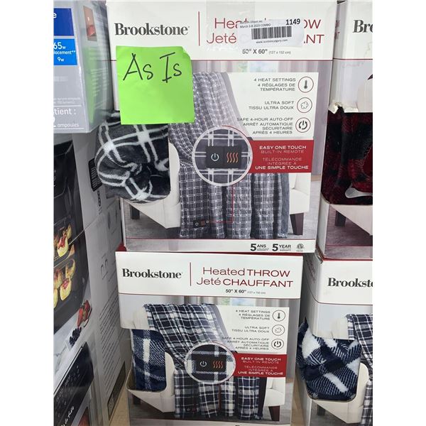 Brookstone Heated Throw - Lot of 2