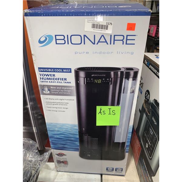 Bionaire Invisible Cool Mist Tower Humidifier w/ easy fill tank