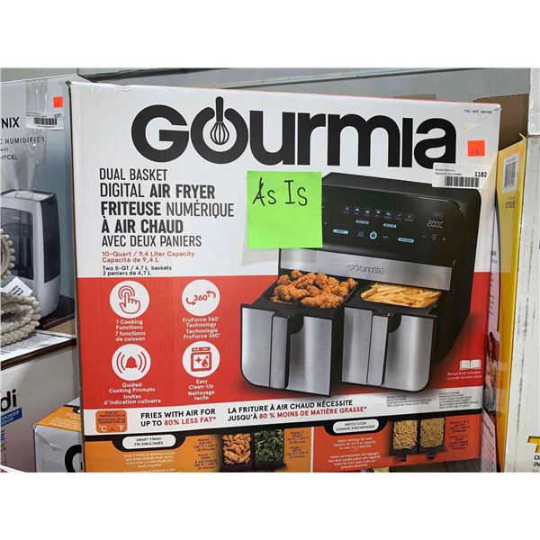 Gourmia Dual Drawer Digital Digital Air Fryer