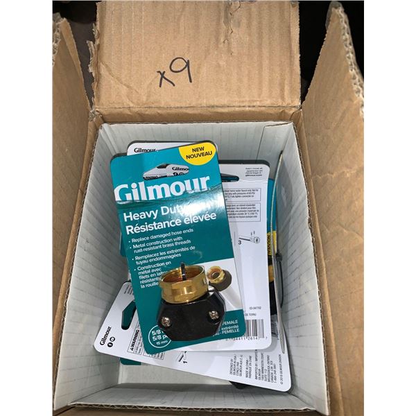 Gilmour Heavy Duty Hose Replacement Ends lot of 9