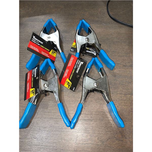 Lot of 4 - 2" Spring Clamps