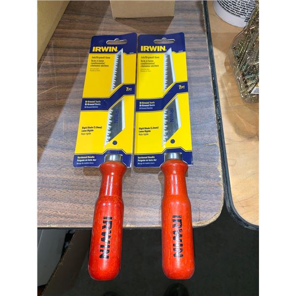 Lot of 2 Irwin Drywall Saws