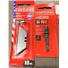 Image 2 : Craftsman Heavy Duty Utility Blades 1x10pc & 4X 3/8" Socket Adaptors