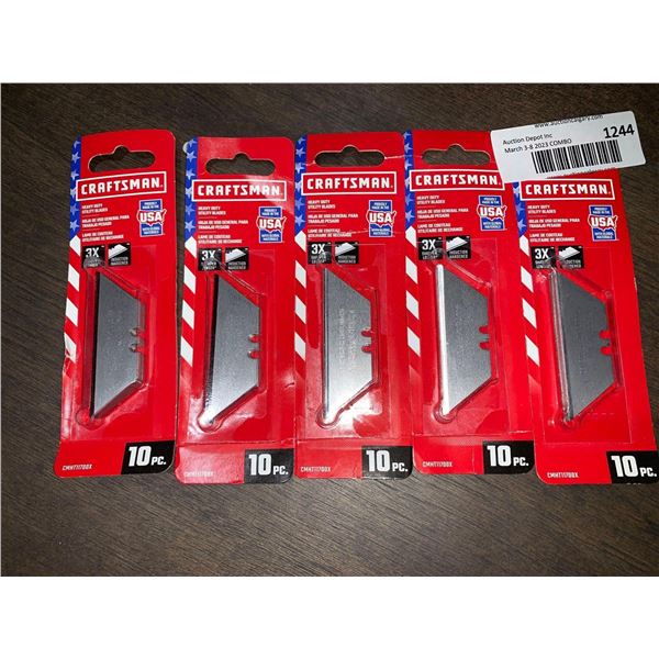 Craftsman Heavy Duty utility Blades 5x10pc